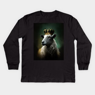 The Sheep King Kids Long Sleeve T-Shirt